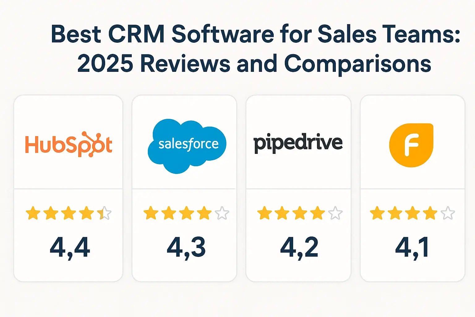 Best CRM Software for Sales Teams: 2025 Reviews and Comparisons
